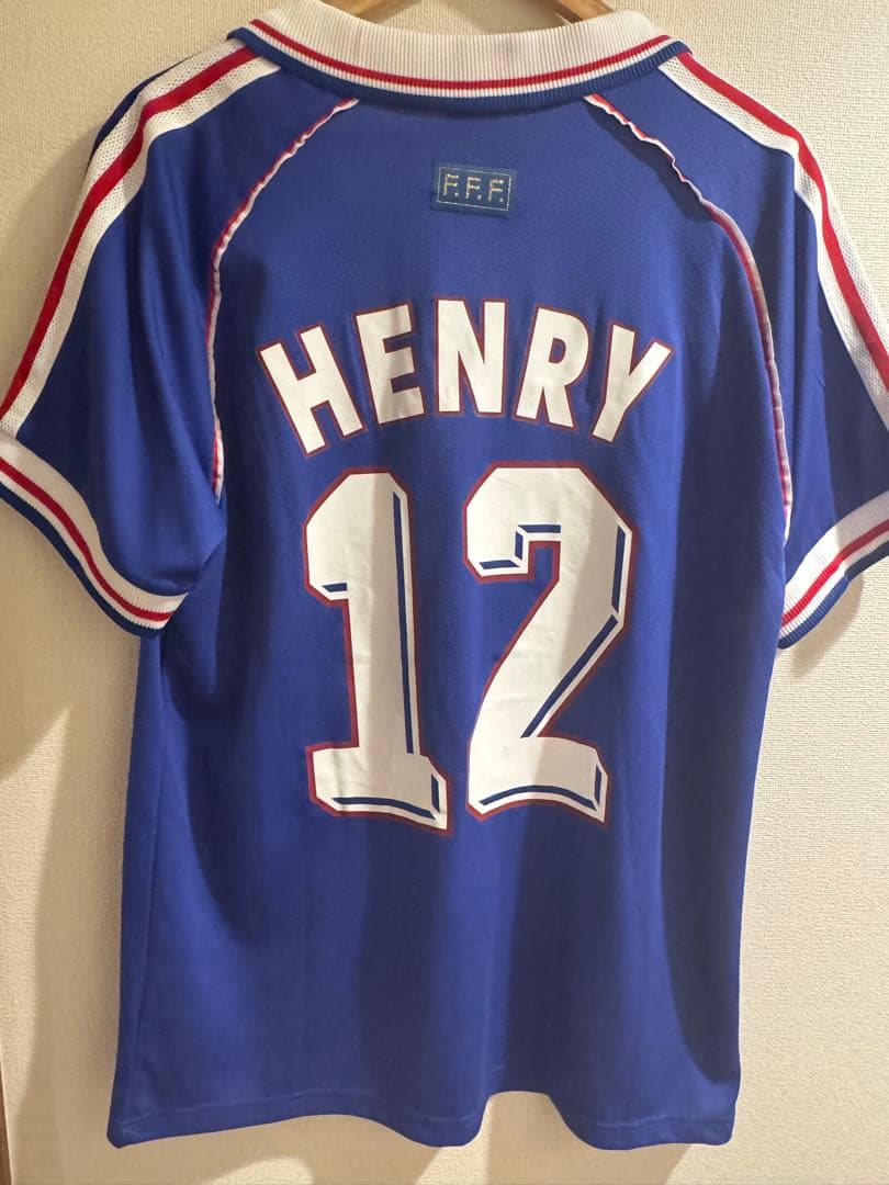 正規品当時物　アンリ　フランス代表 98年ワールドカップ　ユニフォームイギリス製