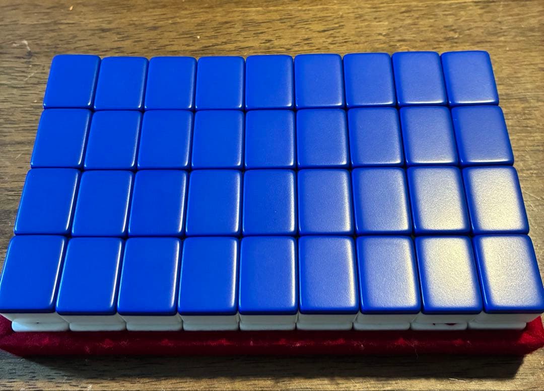 市川屋　麻雀牌　青龍II 青　ブルー　麻雀セット