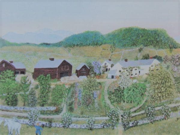 グランマ・モーゼス、『グランドマア・モーゼスの家』、希少画集画、状態良好