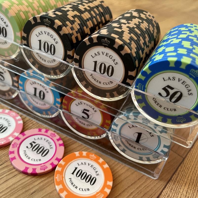 【早い者勝ち】新品 300枚 セット ポーカーチップ カジノチップ ラスベガス