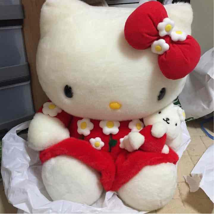 キティ ぬいぐるみ big ハローキティ ジャンボ キティー 特大 サンリオ