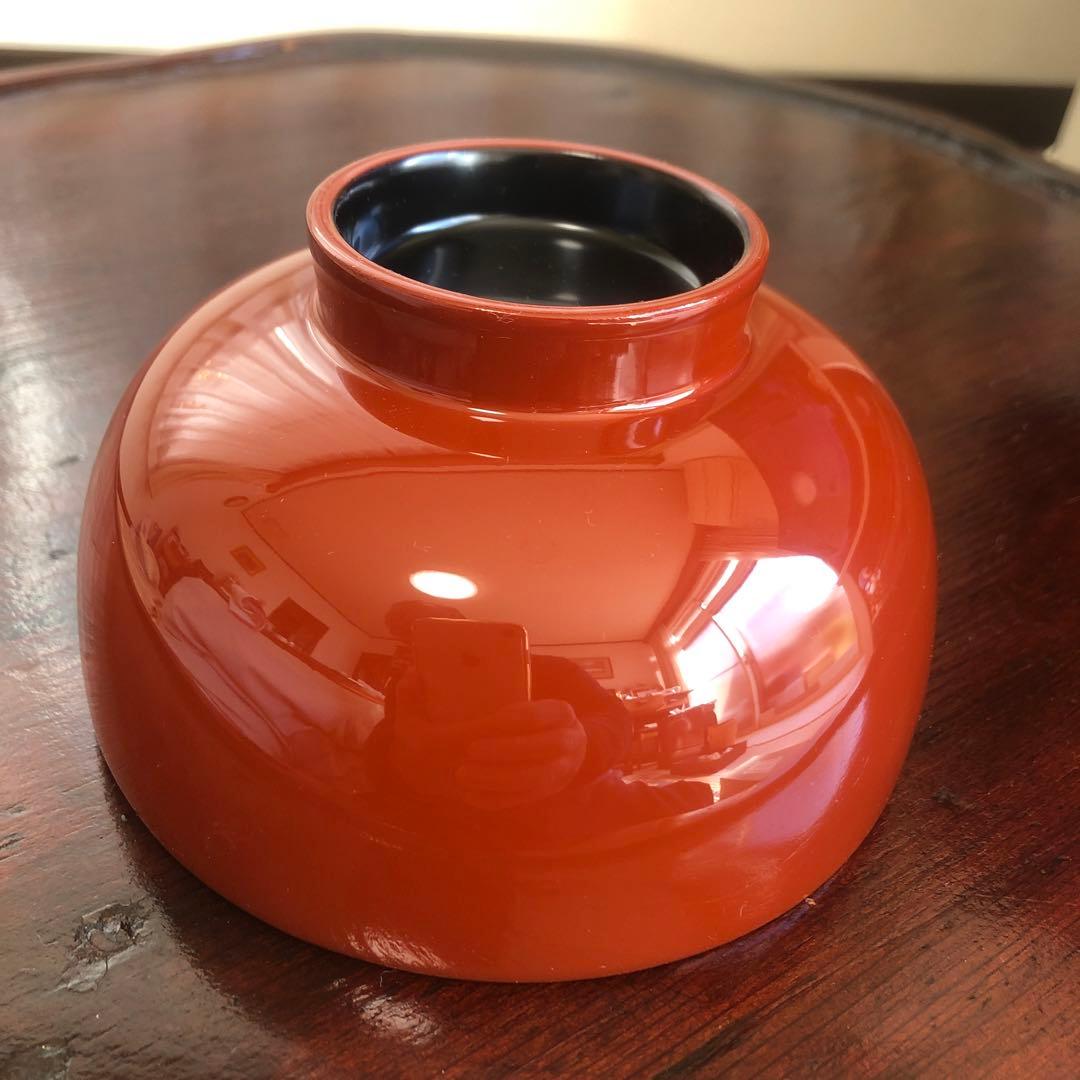 浄法寺塗　夫婦汁椀　銀杏紋　2客　うるみ工芸　天然木　専用箱　未使用品　美品