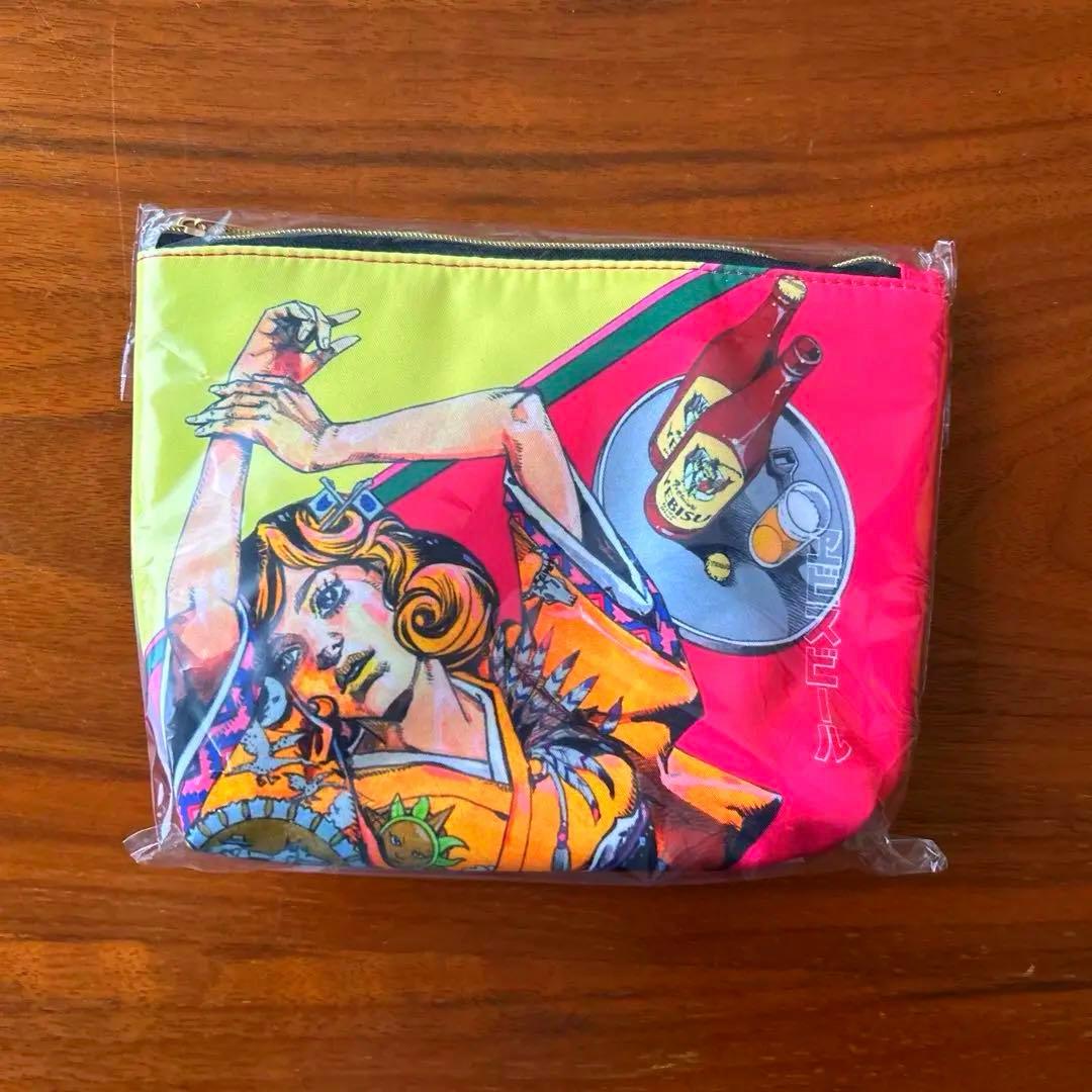 新品未開封　エビスビール　荒木飛呂彦　ポーチ　恵比寿　ジョジョ