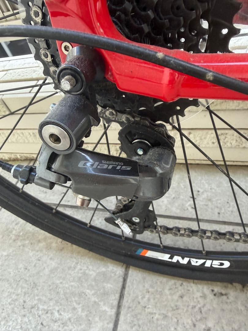 GIANT レッド ロードバイク Shimano Claris