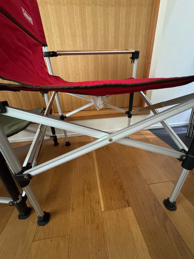 Coleman アウトドアチェア ツーウェイキャプテンチェア レッド グリーン