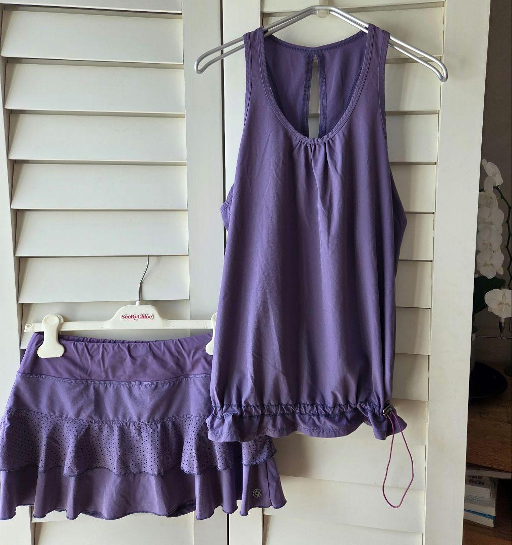 lija セットアップ(テニス　リージャ　スコート　FILA　アドミラル)