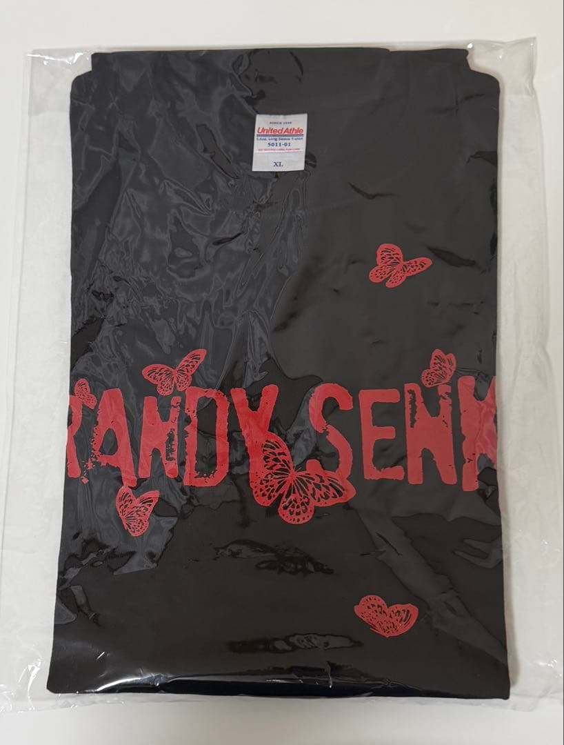 ブランデー戦記 BUTTERFLY BIG ロンT ブラック