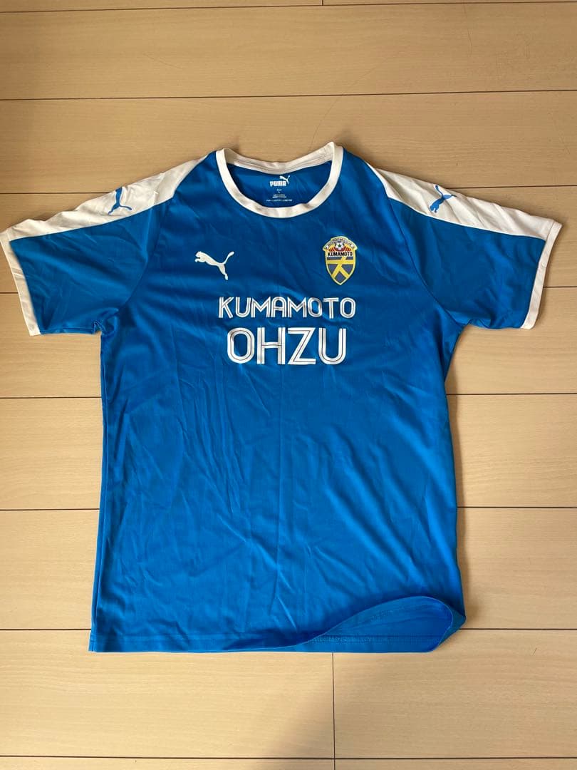 大津高校 サッカー部 トレーニングウェア 青 半袖＋パンツ