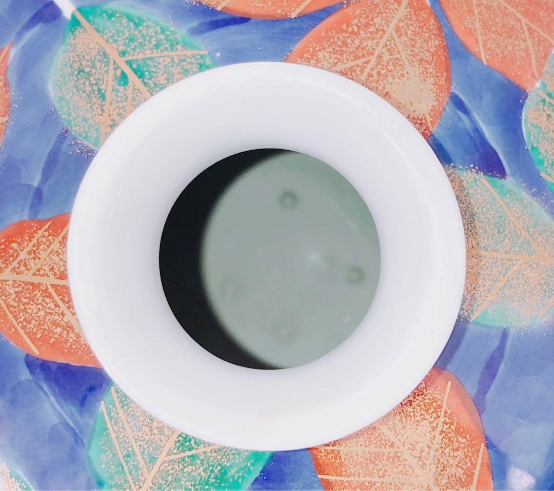 【希少 未使用】藤井錦彩 有田焼 染錦金彩木の葉絵花瓶 限定作品 24.5cm