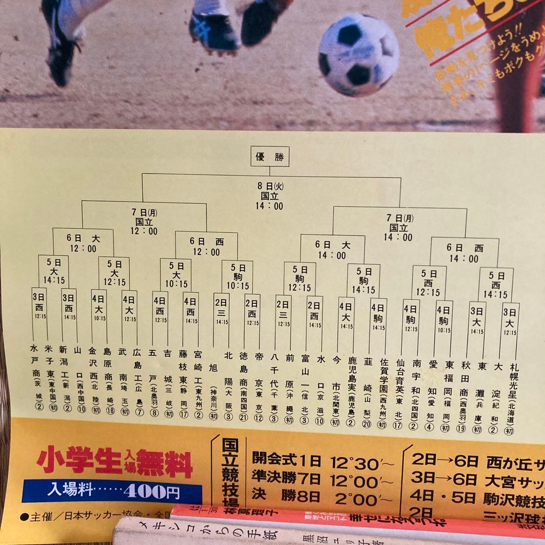 珍品 1954年 全国高校サッカー選手権大会 ポスター 会場配布 大量セット