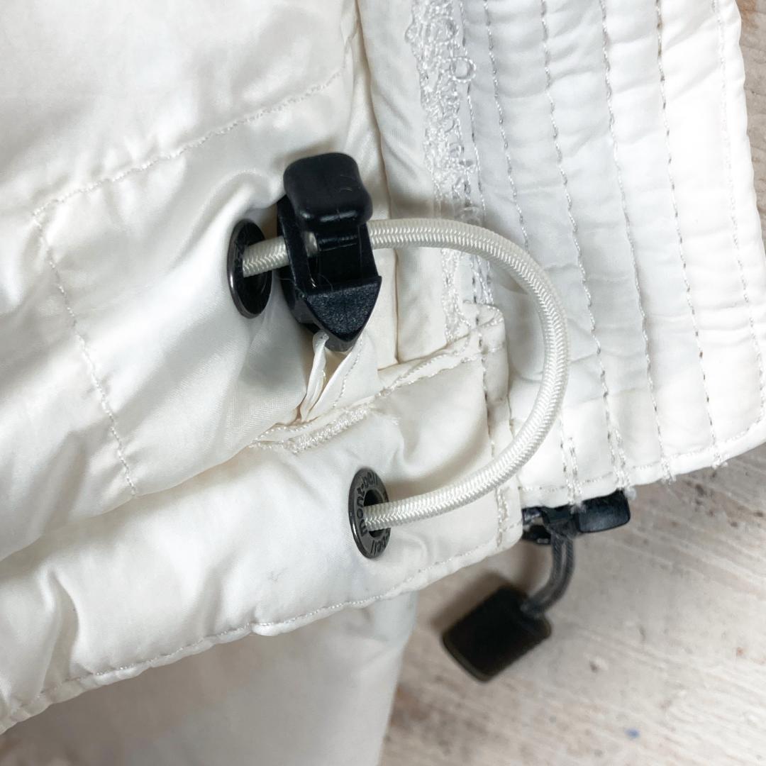 モンベル　ライトダウンジャケット　薄手　ロゴ刺繍　白　L100　12