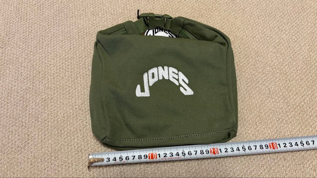 Jonesゴルフ　カートバッグ　ロゴ刺繍付　オリーブ色