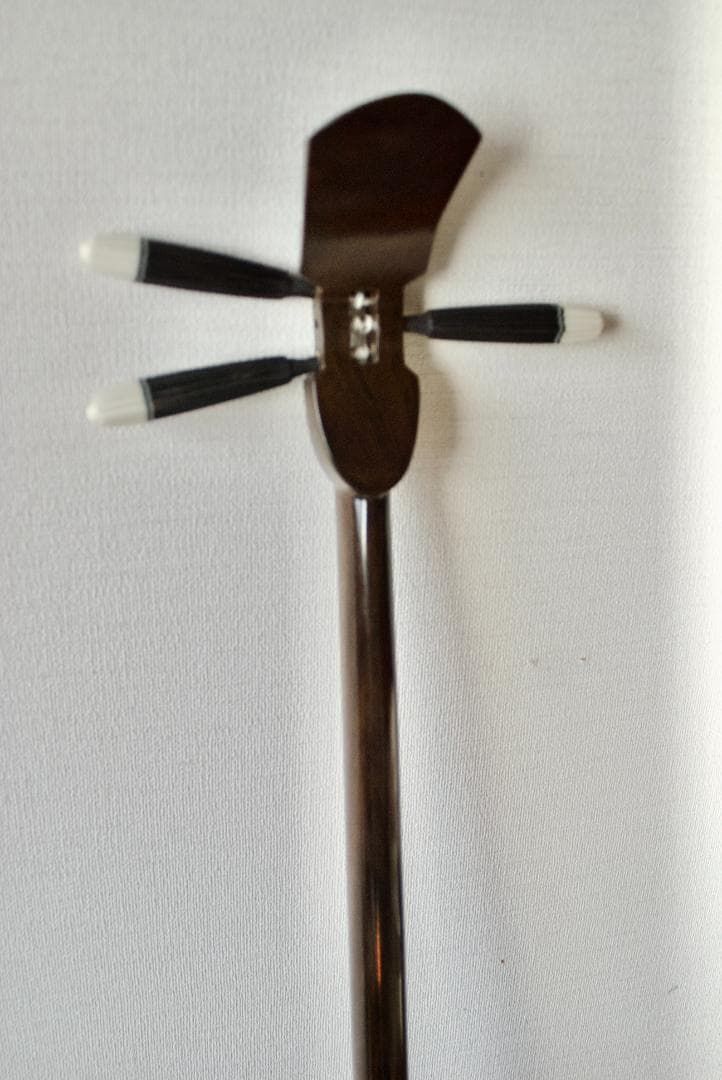 三線 本皮１枚張り（表） 黒檀棹 ハードケース付　送料込み　三味線　沖縄