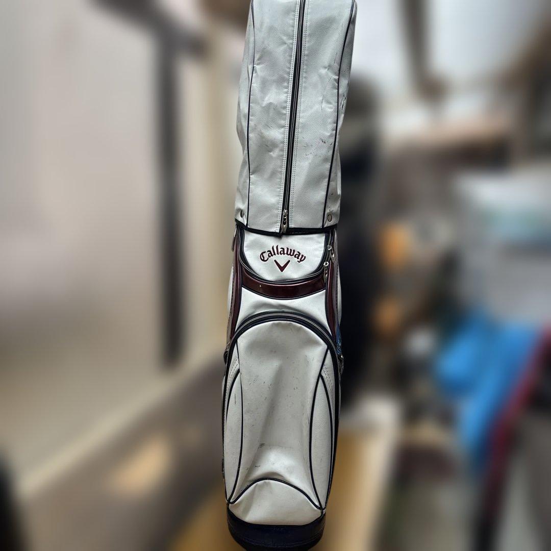 Callaway Vシリーズ キャディバッグ ホワイト/ネイビー/レッド