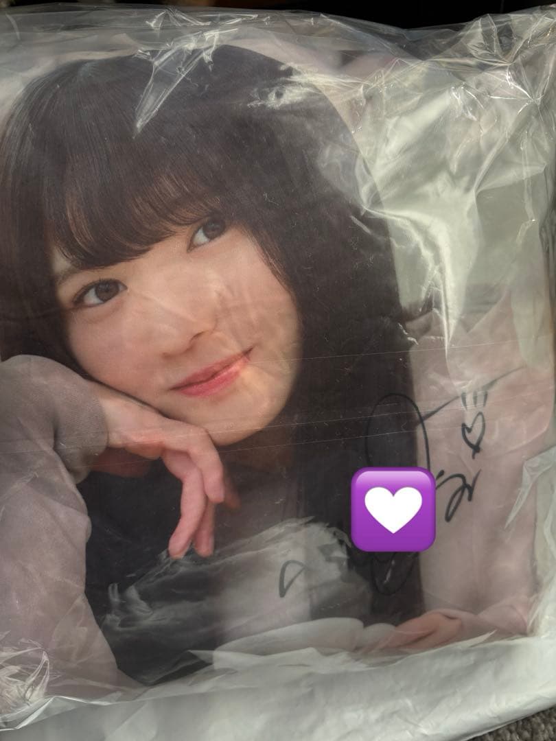 大越ひなの 乃木フェス 直筆サイン入りクッション