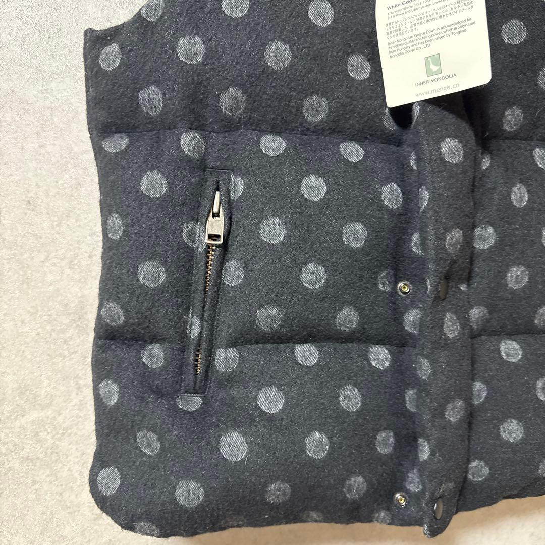 【極美品】パーリーゲイツ ダウンベスト グースダウン ドット柄 サイズ1 希少