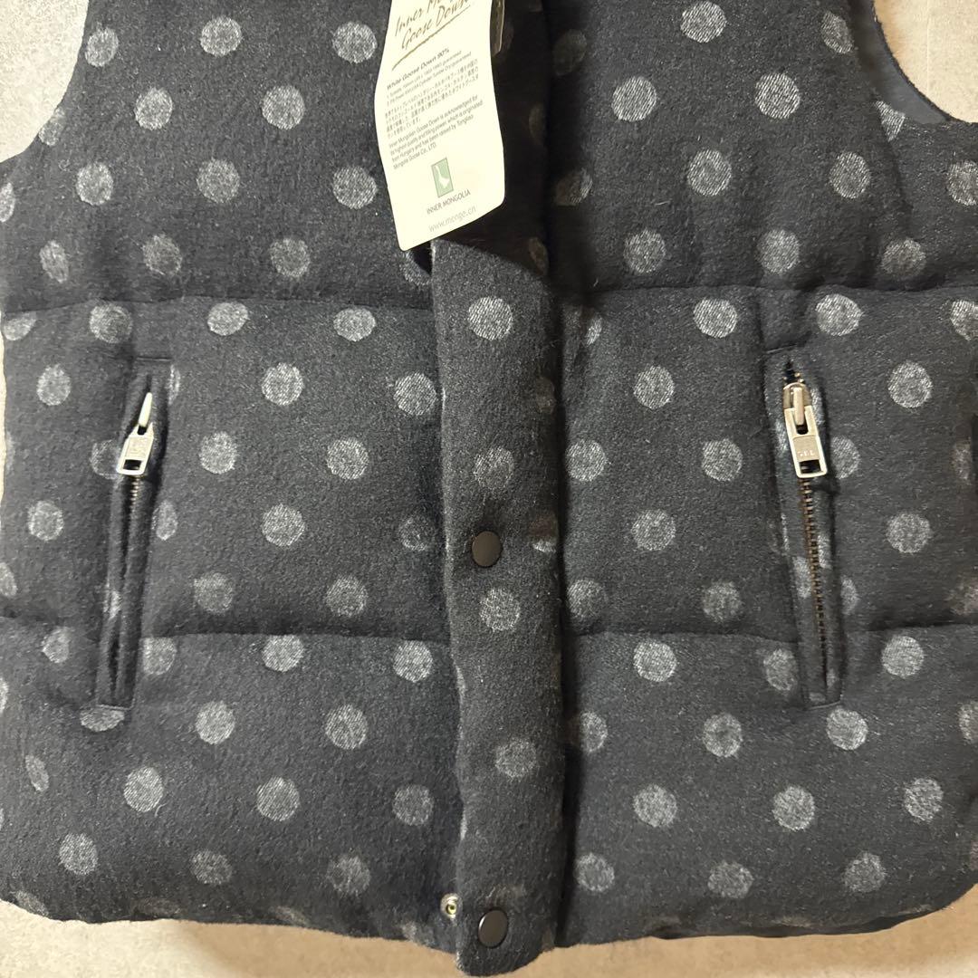 【極美品】パーリーゲイツ ダウンベスト グースダウン ドット柄 サイズ1 希少