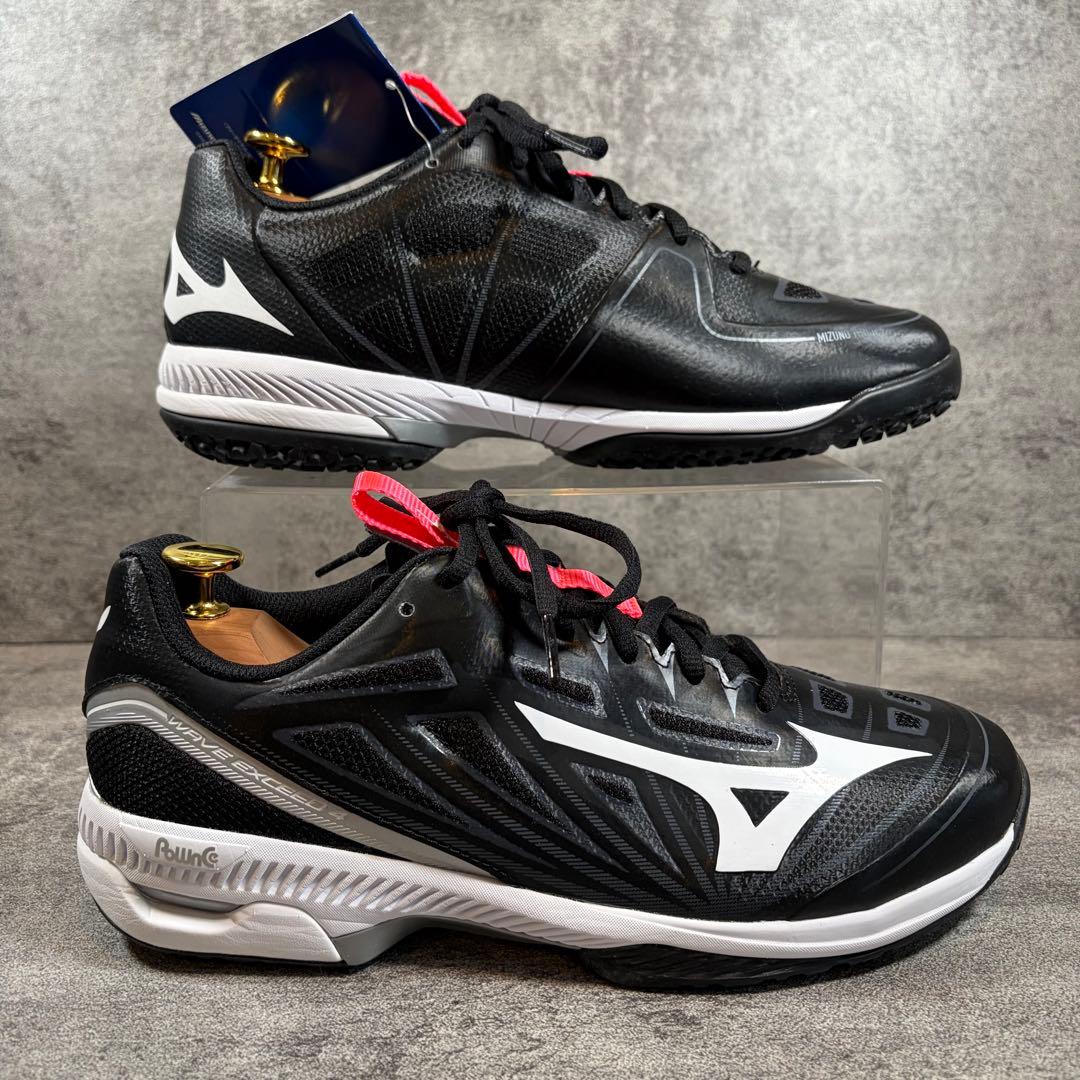 極美品　ミズノ　MIZUNO テニスシューズ　ウエーブエクシード 4 SW OC