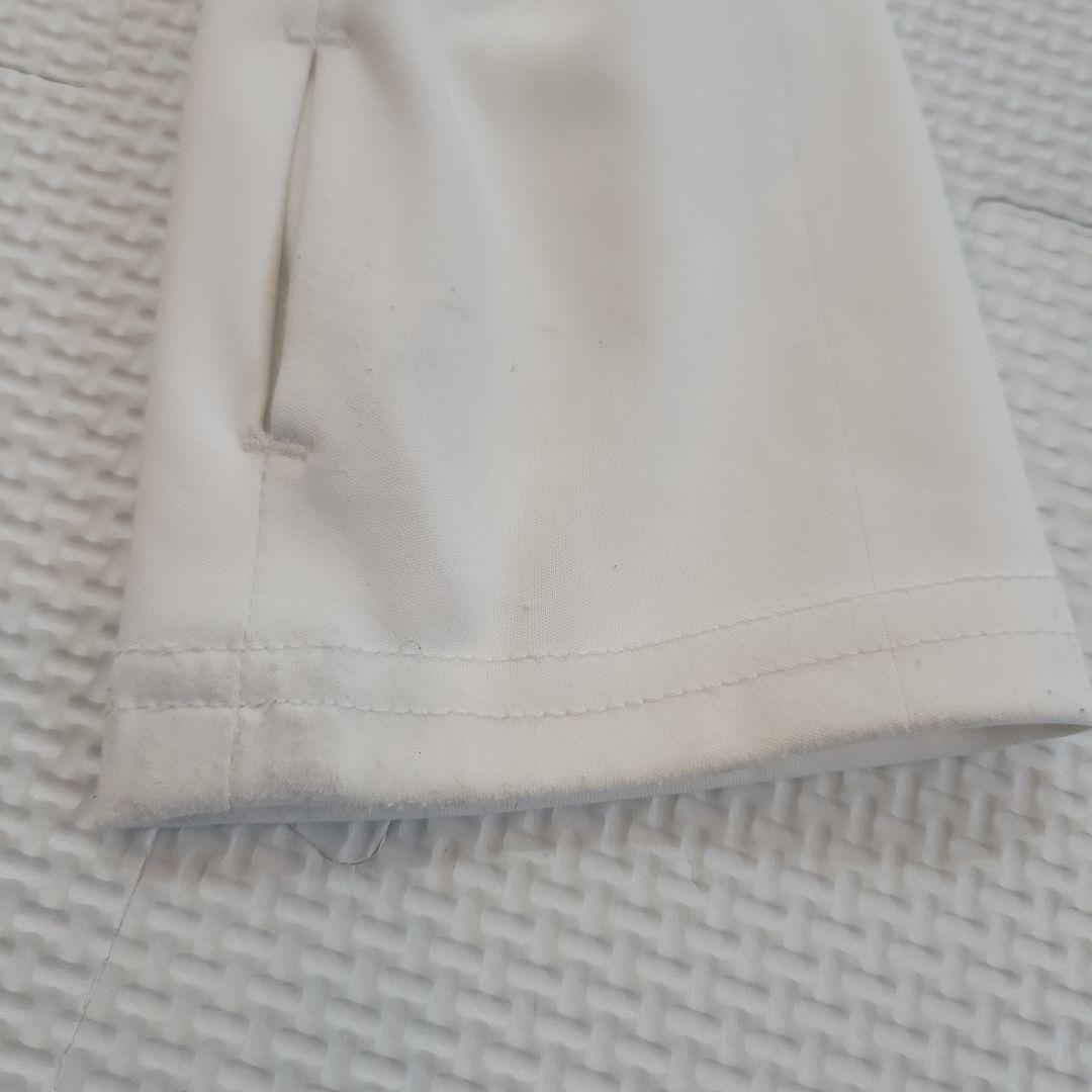 ルルレモン　ホワイト ハイネックジップアップ