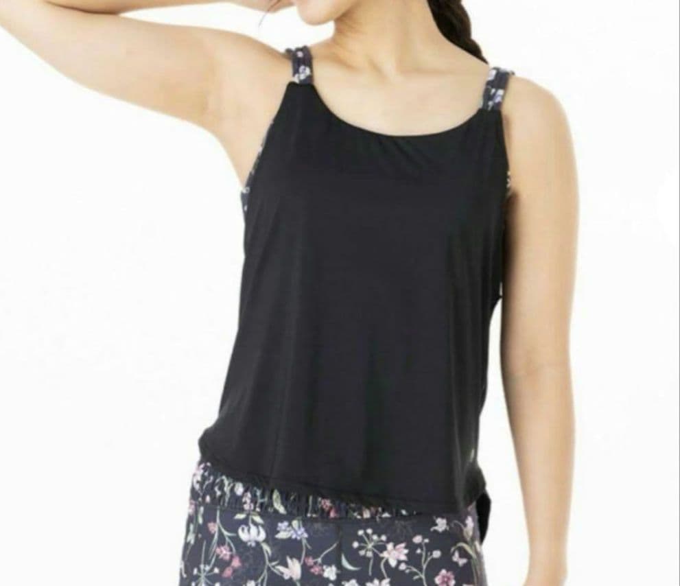 SUKALA ボタニカルシャーリングカバータンク&レギンス2点セット