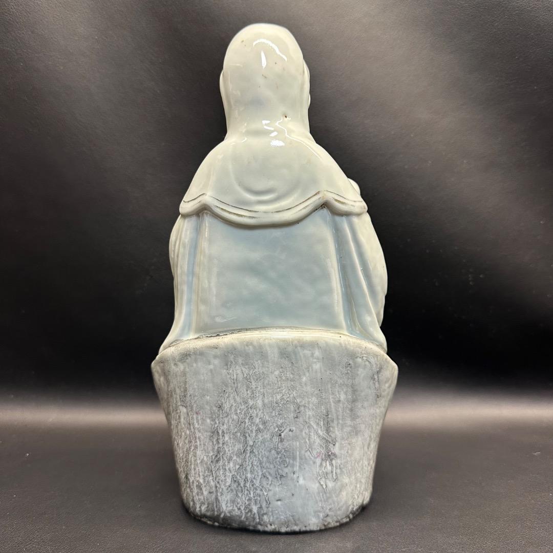 ♡Ec右1012 中国九江人形 子安観音菩薩 中国美術 ヴィンテージ 仏教