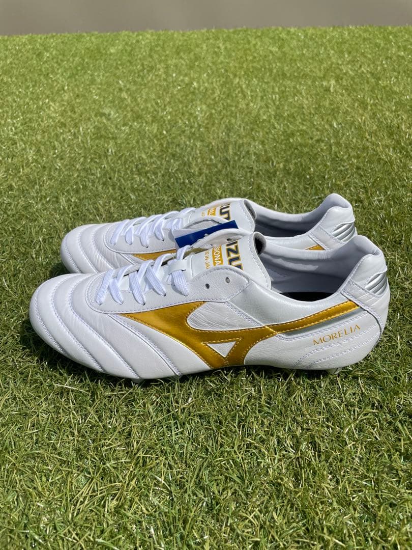 【新品・未使用】MIZUNO モレリア2japan ホワイト/ゴールド②