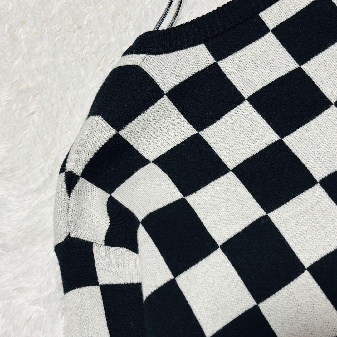 希少 ビームスゴルフ 別注 フレッドペリー 防風 セーター チェッカーフラッグ柄