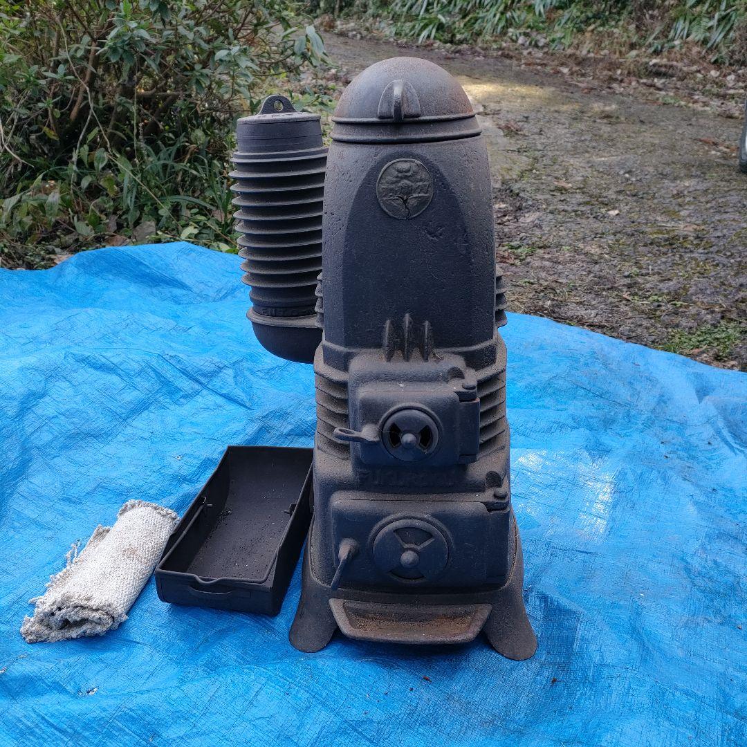 福禄ストーブ 高さ48cm 重さ21kg 梱包発送たのメル便 鋳物 石炭 薪