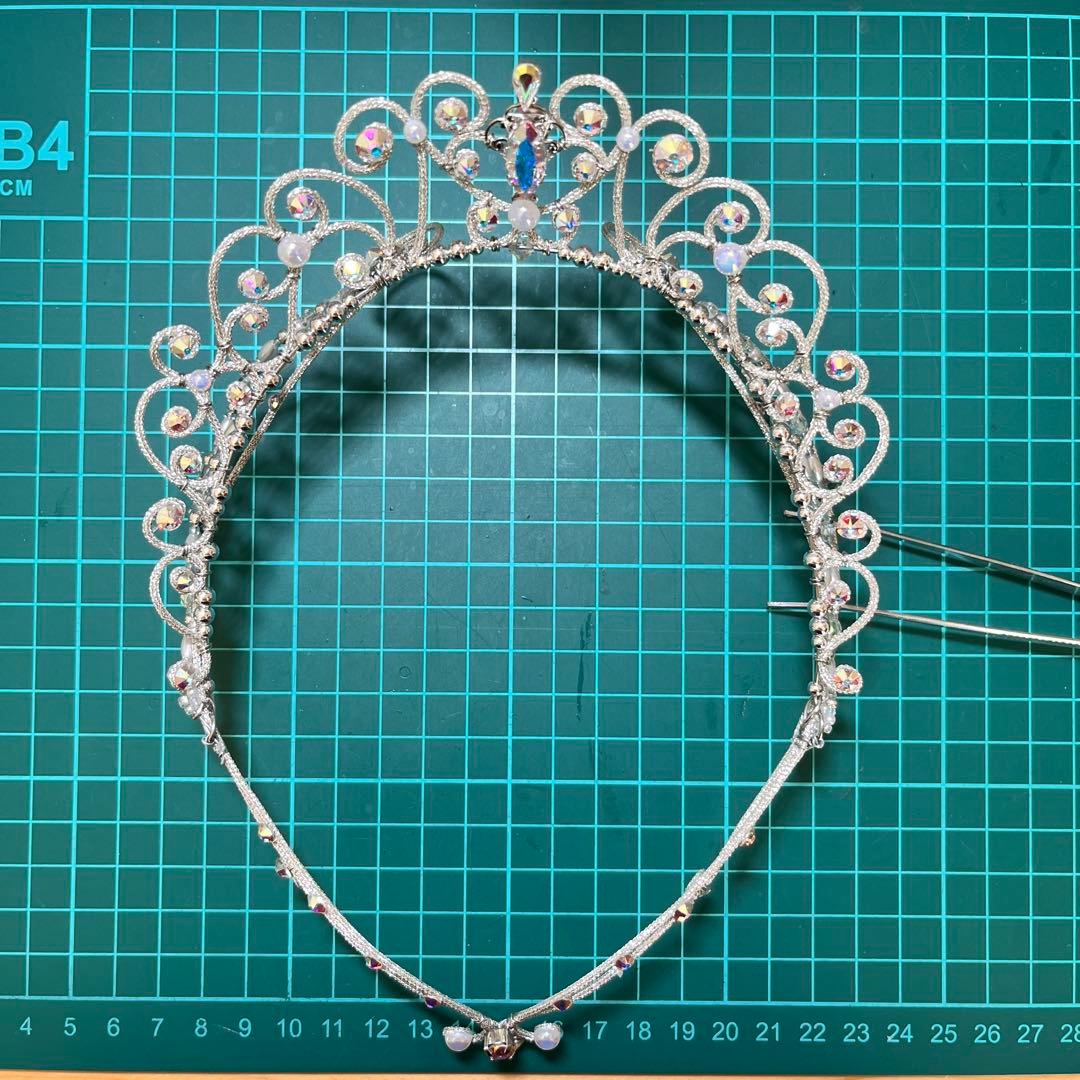 シルバーのサークルティアラ＊バレエティアラ(No.287)