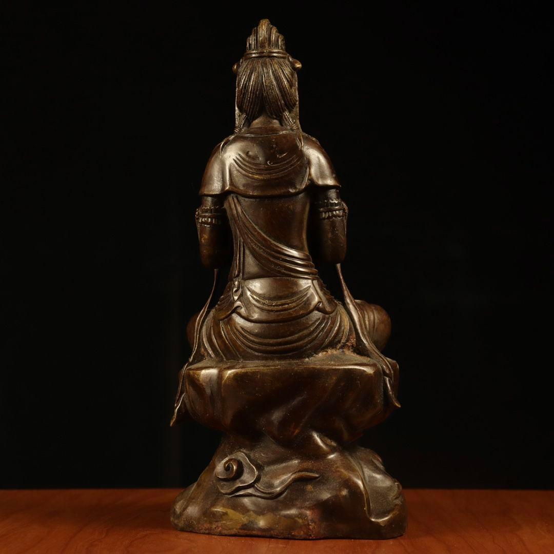 仏教美術 仏像 自在観音 小仏像 銅製 銅器