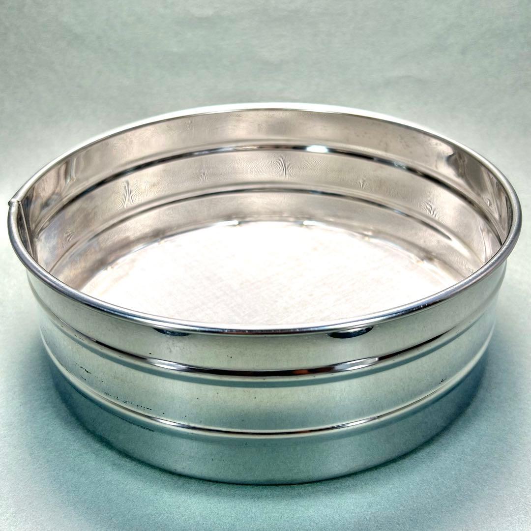 灰篩　3個セット　『六方式灰篩　細目　中目　荒目』　ステンレス製　茶道具　工芸品