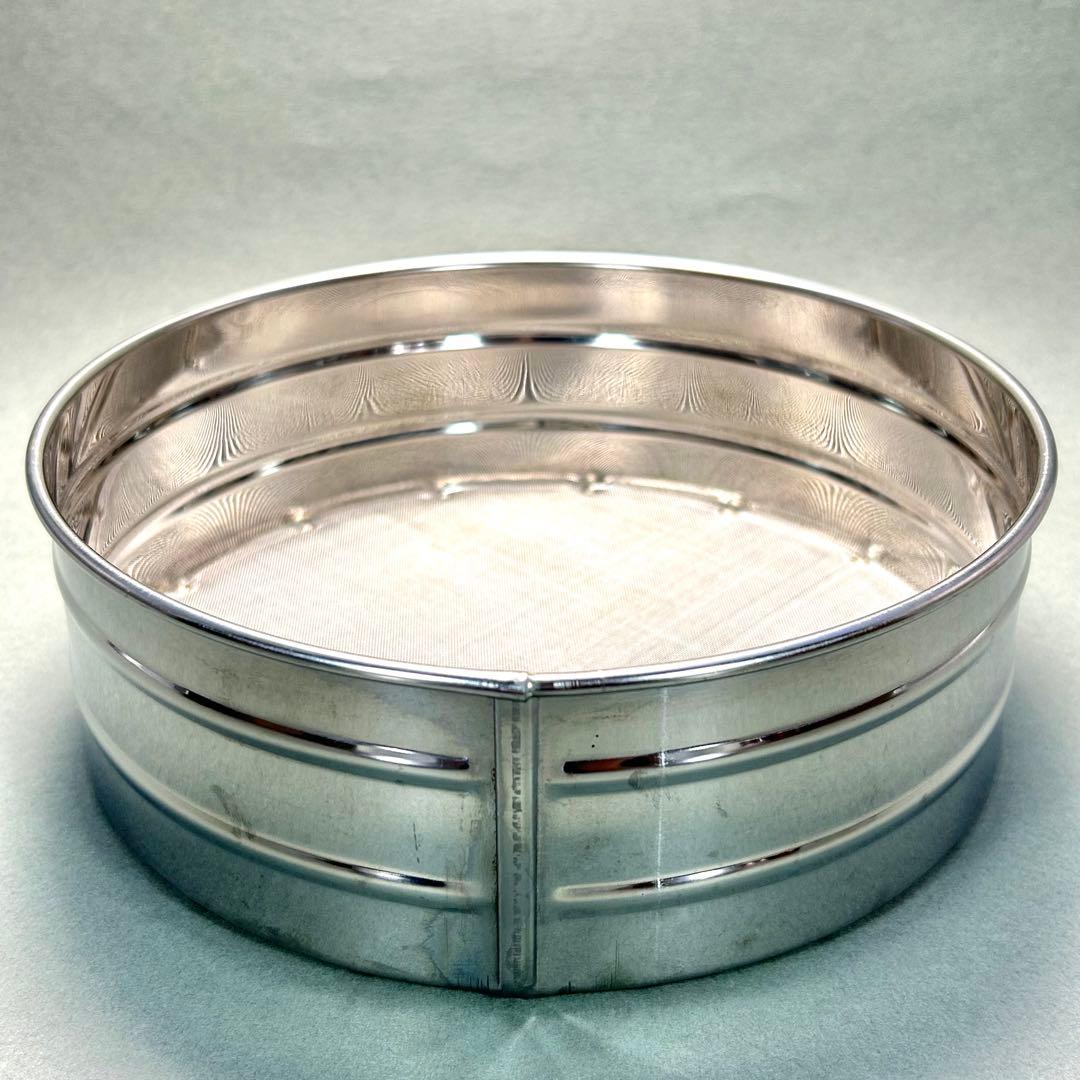 灰篩　3個セット　『六方式灰篩　細目　中目　荒目』　ステンレス製　茶道具　工芸品