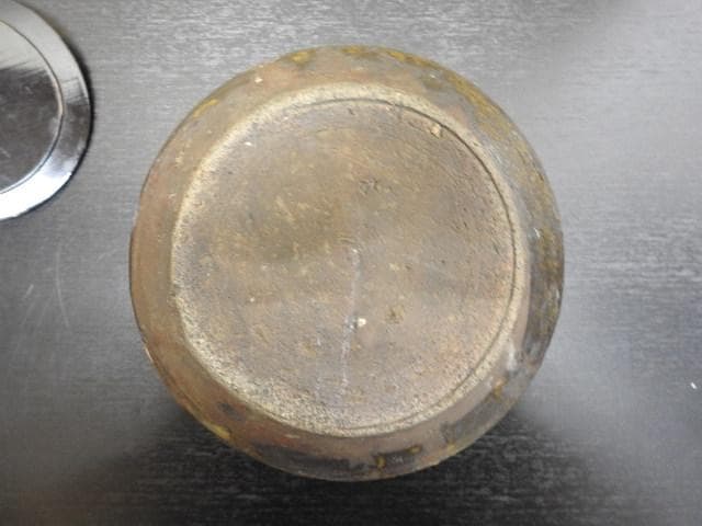 古瀬戸水指　時代箱　箱書きあり　MA468