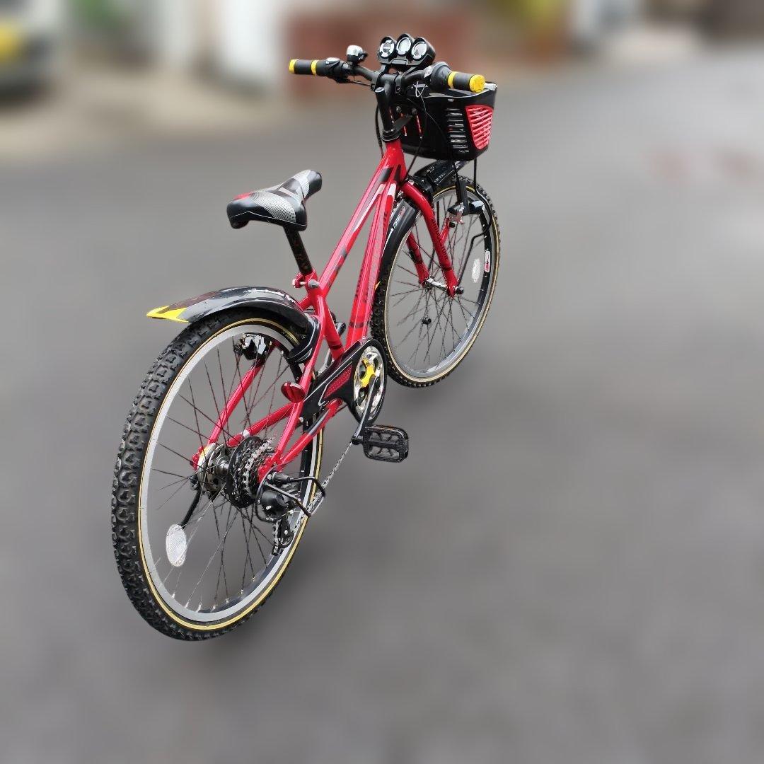 topo様限定★直接受渡★BRIDGESTONE キッズサイクル 赤 24インチ