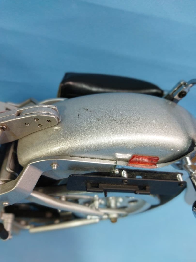 ハーレーダビッドソン　シルバーオートバイク　クラシックスタイル 置物インテリア