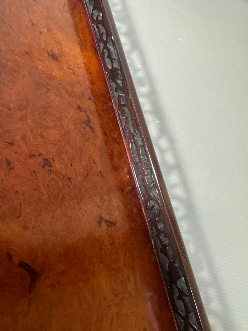 2391 唐木 煎茶盆 煎茶道具 お盆　時代物