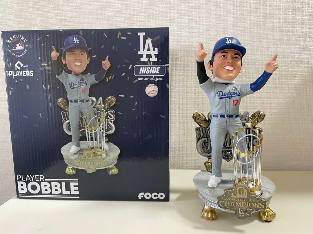 (MVP記念セール)大谷翔平 2024ワールドシリーズチャンピオンボブルヘッド