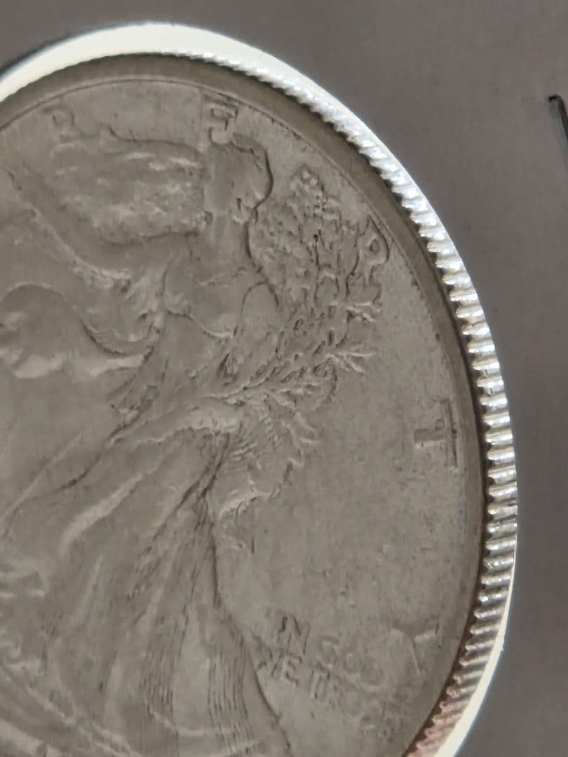 (稀少年号)アメリカ　ウォーキング リバティ 50セント銀貨　1933 S