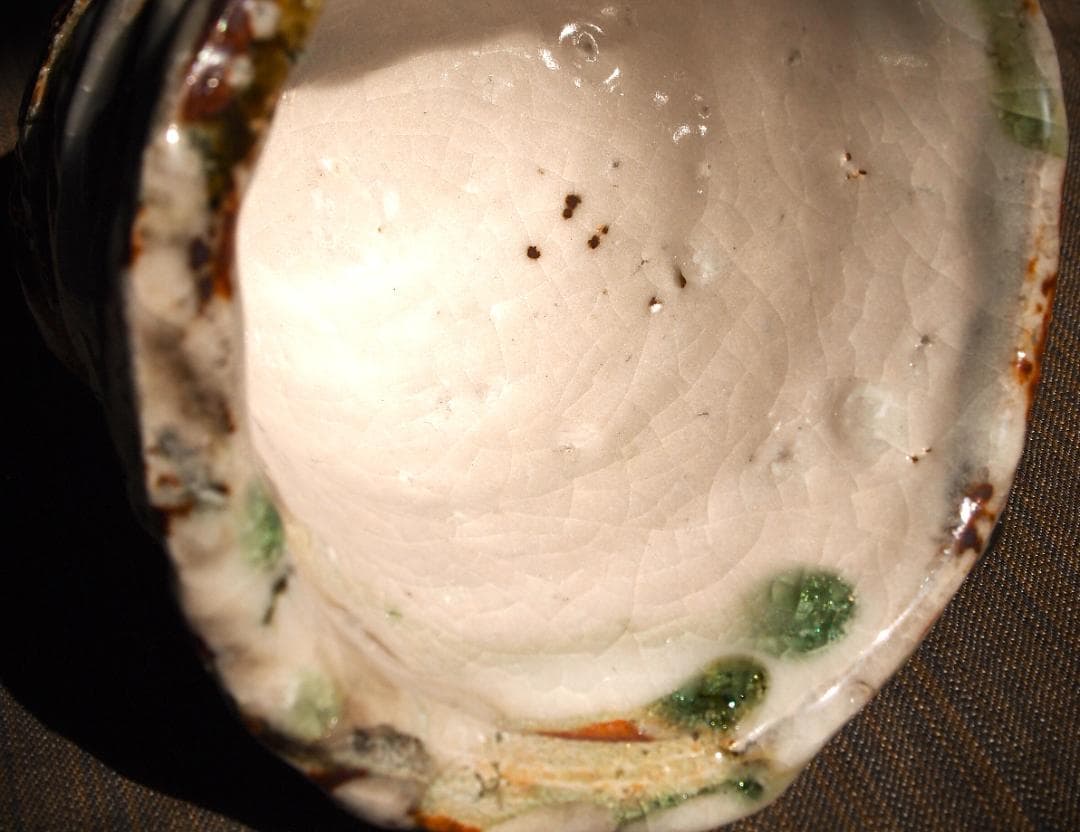 個展作品★村越琢磨【師：梅原武平】志野織部フリーカップＢ★ビードロ