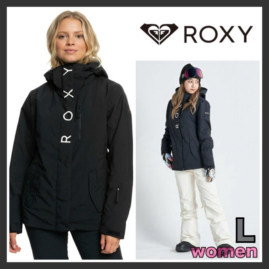 ROXY レディース スノーボードウェア ジャケット ブラック Lサイズ