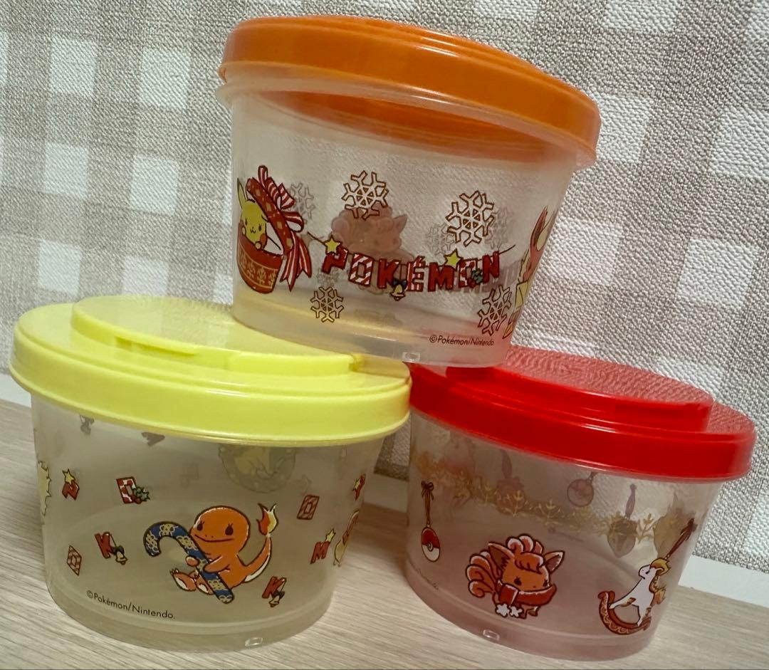 イッツデモ　ポケモン　クリスマスモチーフスタッキング保存容器