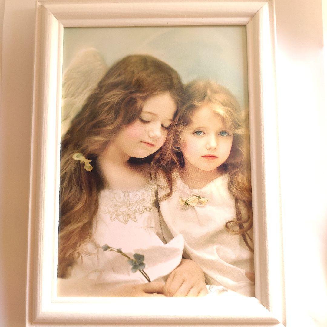 妖精☆開運絵画　フェアリー　フォトグラフ額装　波動絵　木製2L判フレーム付き