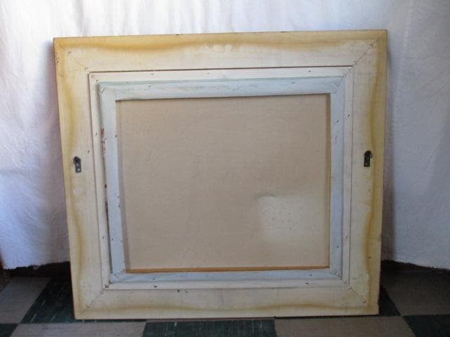 油絵　絵画　額入り　肉筆　風景画　パリ　作者不明　大きい　ガラス込み　F10号