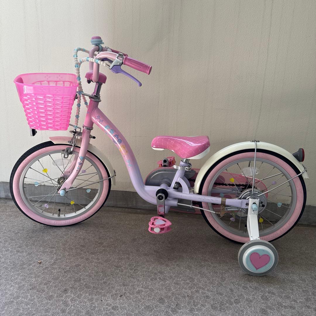 【室内保管】16インチ ides ディズニープリンセス 自転車 【直接引渡】