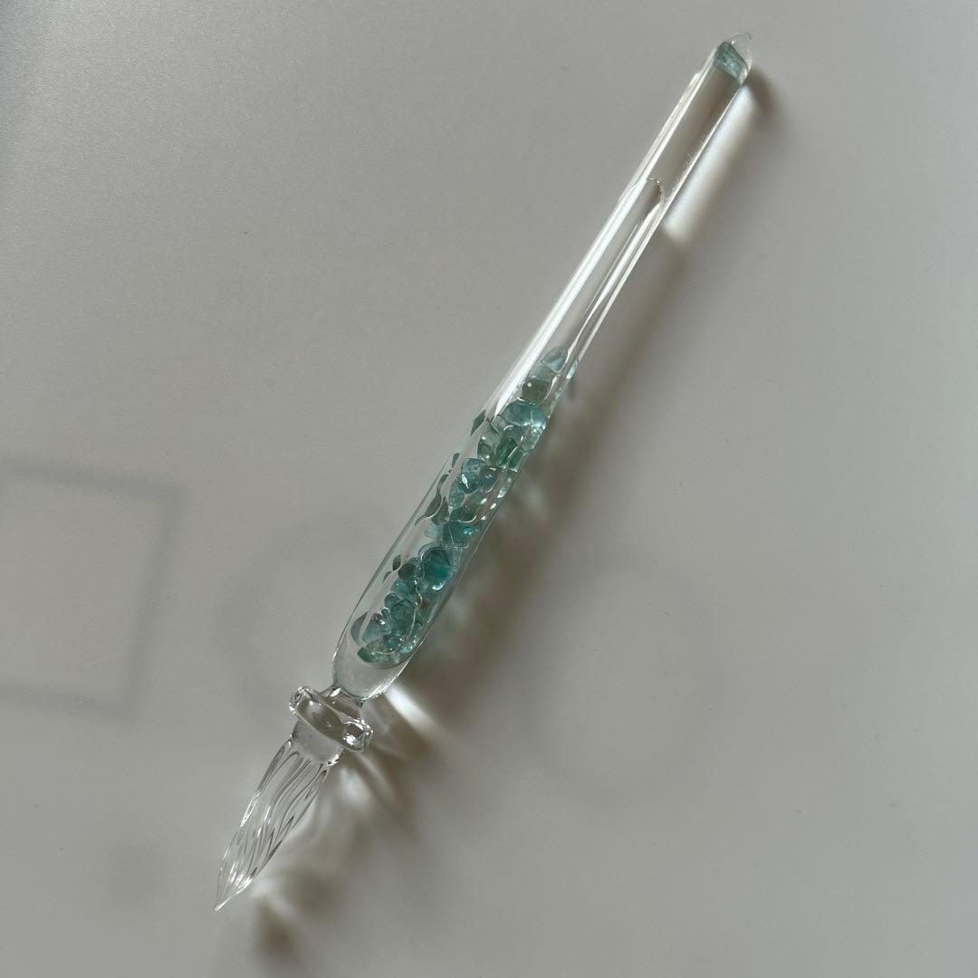 ストームグラス　アパタイト　ガラスペン　万年筆　インク