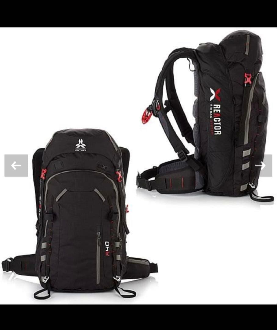 arva アルバ　エアバッグ　AIRBAG REACTOR 40 Black