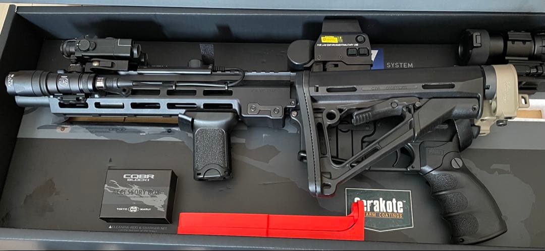 東京マルイ CQBR Block 1 ガスガン MWS 外装カスタム済み