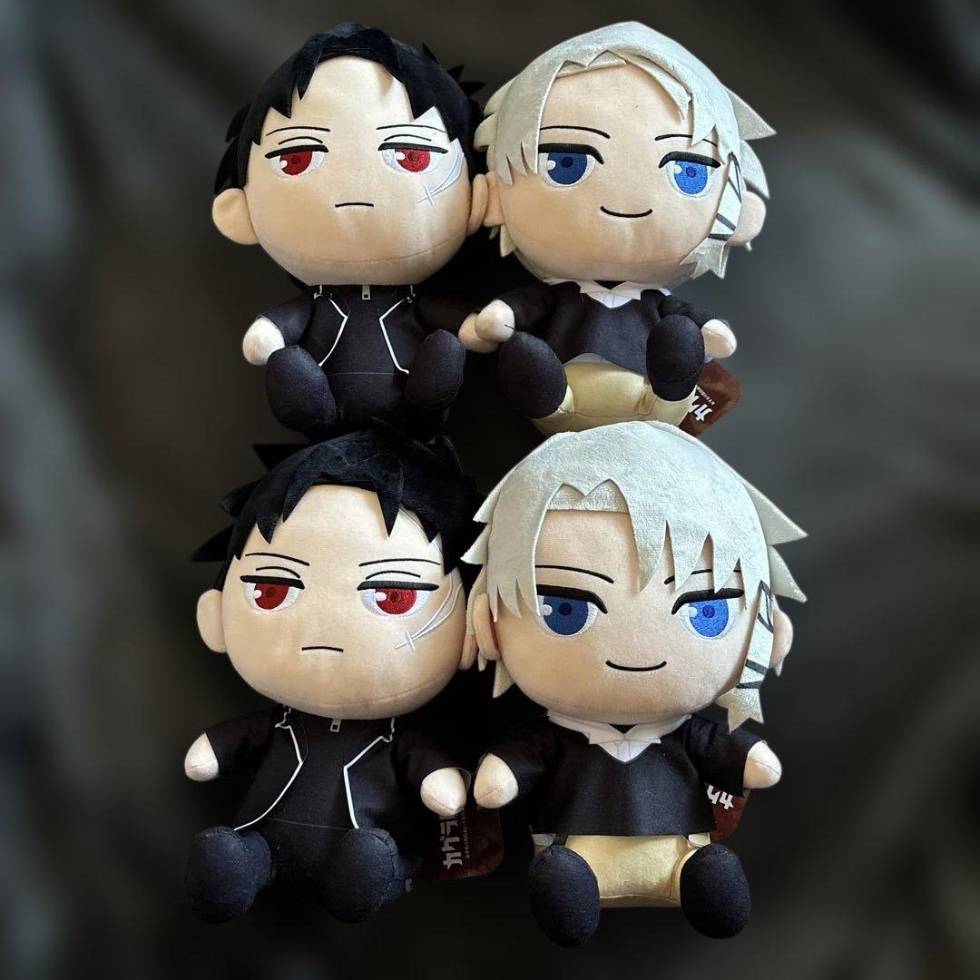 GIGO限定 カグラバチ おすわりBIGぬいぐるみ 六平千鉱＆漣伯理 ４点セット