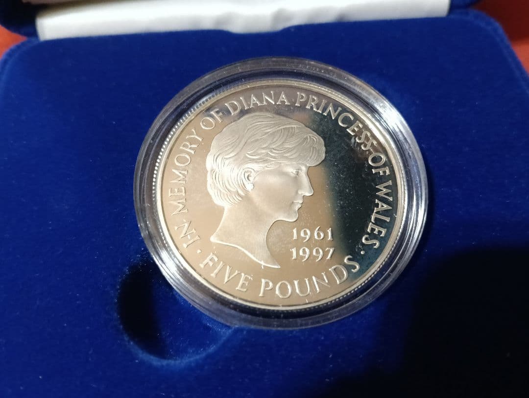 【会員限定版】英国 イギリス ダイアナ妃 追悼 5ポンド プルーフ 銀貨