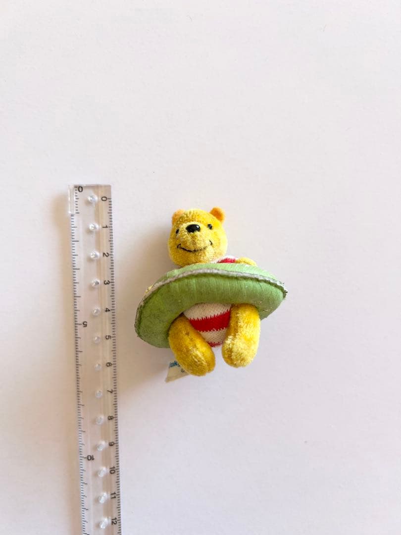 【希少】くまのプーさん 浮き輪付き　ぬいぐるみ　ピンバッジ